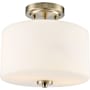 Millennium Lighting Verlana 2 Light 11" Wide Semi-Flush Drum Ceiling Fixture Modern Gold