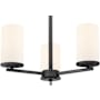 Millennium Lighting Verlana 3 Light 19" Wide Mini Chandelier Matte Black