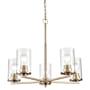 Millennium Lighting Verlana 5 Light 24" Wide Chandelier Modern Gold