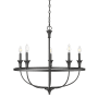 Millennium Lighting Emery 5 Light 29" Wide Taper Candle Style Chandelier Matte Black