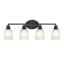 Millennium Lighting Amberle 4 Light 28" Wide Bathroom Vanity Light Matte Black
