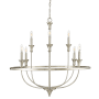 Millennium Lighting Emery 8 Light 34" Wide Taper Candle Style Chandelier Brushed Nickel