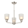 Millennium Lighting Amberle 3 Light 20" Wide Chandelier Brushed Nickel