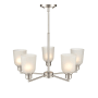 Millennium Lighting Amberle 5 Light 24" Wide Chandelier Brushed Nickel