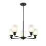 Millennium Lighting Amberle 5 Light 24" Wide Chandelier Matte Black