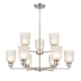 Millennium Lighting Amberle 9 Light 30" Wide Chandelier Brushed Nickel