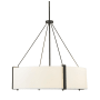 Millennium Lighting Telfar 6 Light 30" Wide Pendant Matte Black / White