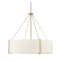 Millennium Lighting Telfar 6 Light 30" Wide Pendant Modern Gold / White