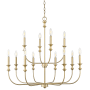 Millennium Lighting Savanne 12 Light 34" Wide Taper Candle Style Chandelier Vintage Brass