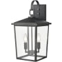 Millennium Lighting Fetterton 2 Light 18" Tall Outdoor Wall Sconce Powder Coat Black