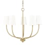 Millennium Lighting Kandor 5 Light 26" Wide Chandelier Vintage Brass
