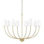 Millennium Lighting Kandor 8 Light 38" Wide Chandelier Vintage Brass