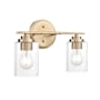 Millennium Lighting Moven 2 Light 15" Wide Vanity Light Modern Gold