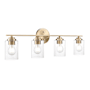 Millennium Lighting Moven 4 Light 31" Wide Vanity Light Modern Gold