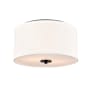 Millennium Lighting Guyten 2 Light 13" Wide Flush Mount Drum Ceiling Fixture Matte Black