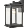 Millennium Lighting Bowton 16" Tall Outdoor Wall Sconce Powder Coat Black