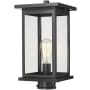 Millennium Lighting Bowton 16" Tall Post Light Powder Coat Black