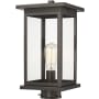 Millennium Lighting Bowton 16" Tall Post Light Powder Coat Bronze