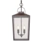 Millennium Lighting Devens 2 Light 10" Wide Outdoor Pendant Powder Coat Bronze
