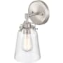 Millennium Lighting Amberose 12" Tall Bathroom Sconce Brushed Nickel