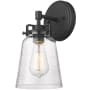 Millennium Lighting Amberose 12" Tall Bathroom Sconce Matte Black