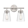 Millennium Lighting Amberose 2 Light 16" Wide Vanity Light Brushed Nickel