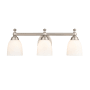 Millennium Lighting 3 Light 22" Wide Vanity Light with Frosted Glass Shades Satin Nickel
