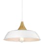 Millennium Lighting Arlo 14" Wide Wood Pendant Matte White
