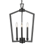 Millennium Lighting Lizabeth 3 Light 16" Wide Taper Candle Pendant Matte Black