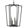 Millennium Lighting Lizabeth 6 Light 25" Wide Taper Candle Pendant Matte Black