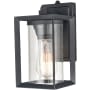 Millennium Lighting Wheatland 11" Tall Outdoor Wall Sconce with Seedy Glass Shade - ADA Compliant Powder Coat Black