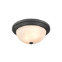 Millennium Lighting 2 Light 13" Wide Flush Mount Bowl Ceiling Fixture Matte Black