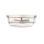 Millennium Lighting Mayson 2 Light 13" Wide Flush Mount Bowl Ceiling Fixture Brushed Nickel