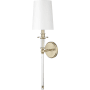 Millennium Lighting 20" Tall Wall Sconce with Tapered Fabric Shade Modern Gold