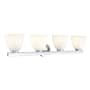 Millennium Lighting Apria 4 Light 33" Wide Vanity Light Polished Chrome