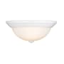 Millennium Lighting 2 Light 13" Wide Flush Mount Bowl Ceiling Fixture White