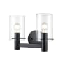 Millennium Lighting Apolla 2 Light 15" Wide Vanity Light Matte Black