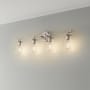 Millennium Lighting Aliza 4 Light 35" Wide Vanity Light Brushed Nickel