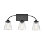 Millennium Lighting Josleen 3 Light 16" Tall Bathroom Sconce Matte Black