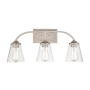 Millennium Lighting Josleen 3 Light 16" Tall Bathroom Sconce Satin Nickel