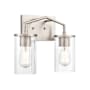 Millennium Lighting Beverlly 2 Light 13" Wide Vanity Light Brushed Nickel