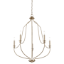 Millennium Lighting Senoia 5 Light 25" Wide Pillar Candle Style Chandelier Modern Gold
