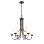 Millennium Lighting Ivey Lake 9 Light 26" Wide Chandelier Matte Black