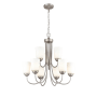 Millennium Lighting Ivey Lake 9 Light 26" Wide Chandelier Satin Nickel