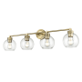 Millennium Lighting Jonatan 4 Light 35" Wide Vanity Light Vintage Brass