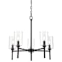 Millennium Lighting Chastine 5 Light 24" Wide Chandelier Matte Black