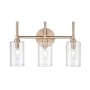 Millennium Lighting Chastine 3 Light 19" Wide Vanity Light Modern Gold
