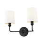 Millennium Lighting Leena 2 Light 16" Wide Vanity Light Matte Black