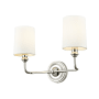 Millennium Lighting Leena 2 Light 16" Wide Vanity Light Polished Nickel