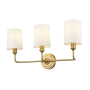 Millennium Lighting Leena 3 Light 22" Wide Vanity Light Vintage Brass